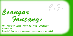 csongor fontanyi business card